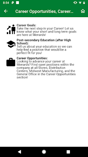 Screenshot of Menards® Careers