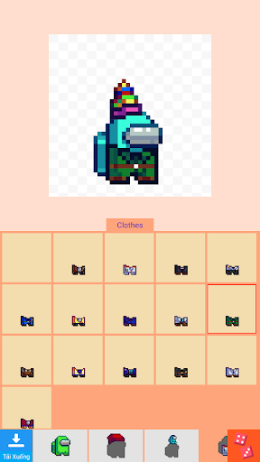 Create Avatar Among Us Pixel