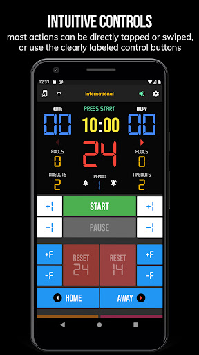 Android application BT Basketball Controller screenshort