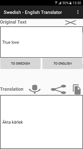 Android application Swedish - English Translator screenshort