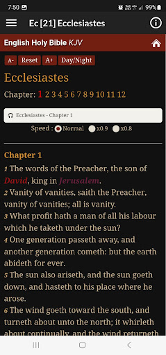 تطبيق King James Audio - KJV Bible برو3