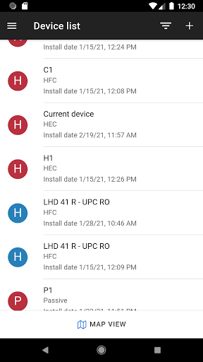 Android application DCT-DELTA ScanApp v2 screenshort