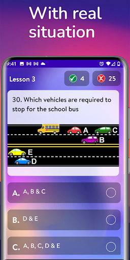 DMV Permit Practice Test - PDT Screen 3