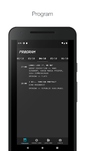 Android application Rotlicht Festival screenshort