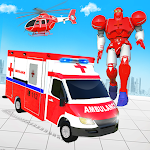 Ambulance Helicopter Car Transform Robot Game Apk
