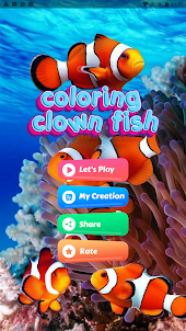 colorir peixe palhaço