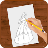 How to Draw :Disney Princess icon