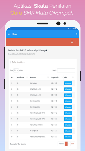 Aplikasi Penilaian Guru Screen 2