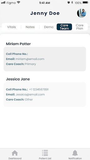 Healthmote hm.care Screen 3