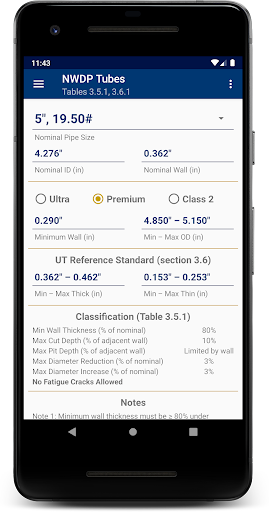 Android application DS-1 Fifth Edition Acceptance screenshort