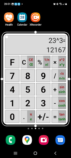 Android application Calculator Widget screenshort