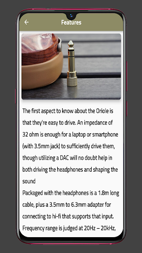 Sivga Oriole Guide Screen 3