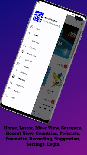 World FM One: Radio Online App Screen 3