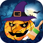 Cover Image of ダウンロード Halloween Games 2018: Free Offline Coloring Book 1.0 APK