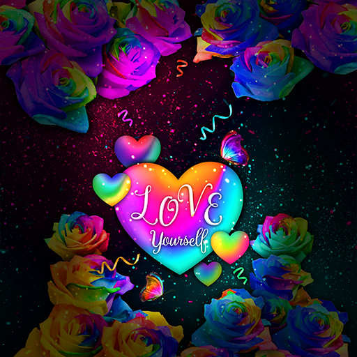 Rainbow Rose - Wallpaper logo