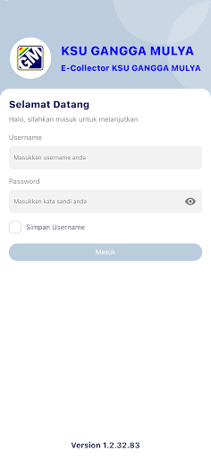 E-Collector KSU Gangga Mulya Screen 2