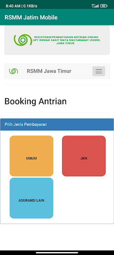 RSMM Jatim mobile Screen 2