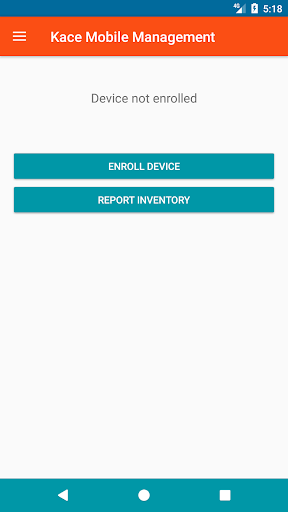 Android application KACE MDM Agent screenshort