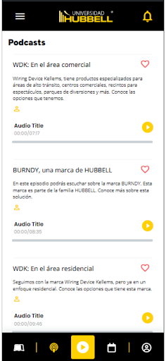 Universidad Hubbell Screen 3