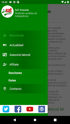 Android application SAT Granada screenshort