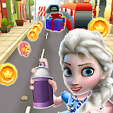 Subway Elsa Princess Run icon