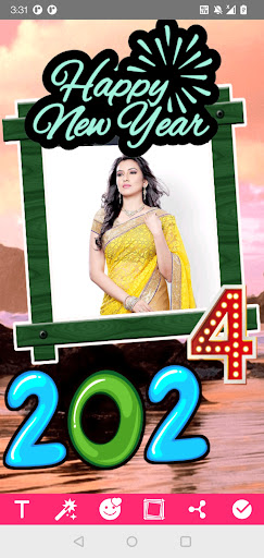 Android application Happy Newyear Photo Editor screenshort