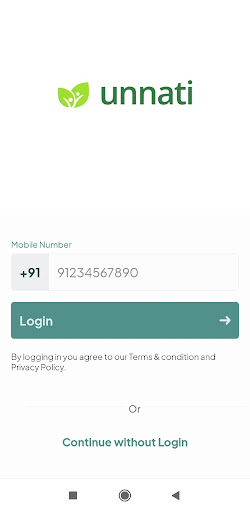 Android application Unnati screenshort