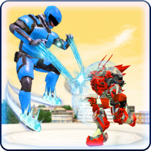 Flying Ice Robot Fighting Game logo