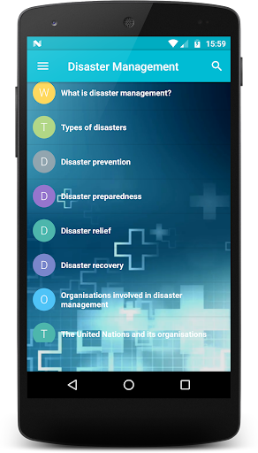 Android application Disaster Management screenshort