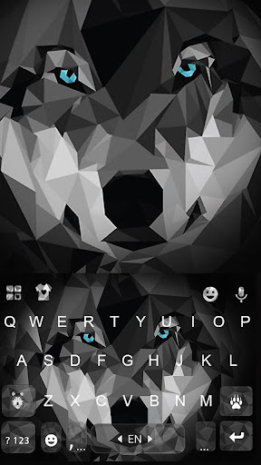 Android application Polygon Wolf Keyboard Theme screenshort