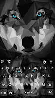 screenshot of Polygon Wolf Keyboard Theme
