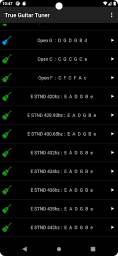 True Guitar Tuner Screen 2