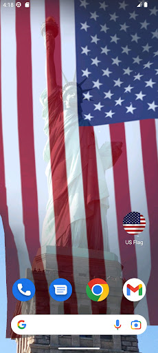 US Flag Live Wallpaper Screen 2