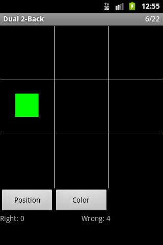 N-Back Screen 2
