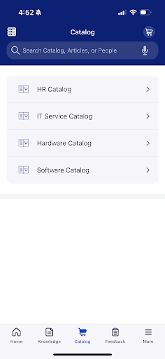Screenshot of MyMobile
