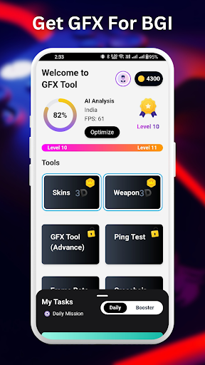 Android application BGI HECKKING ESP GFX TOOL MOD screenshort