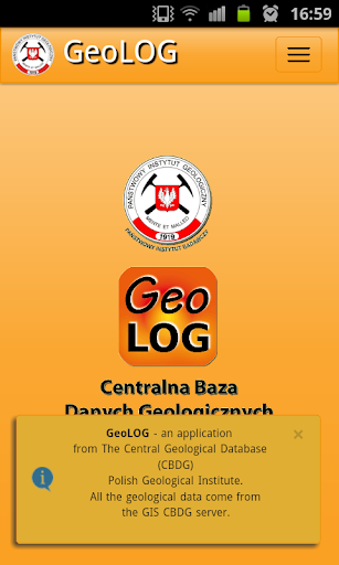 Android application GeoLOG - geological maps screenshort