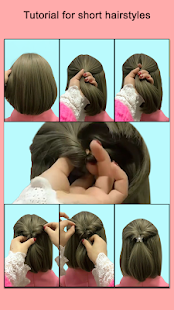 Hairstyles for short hair Girls 2.0 APK screenshots 4