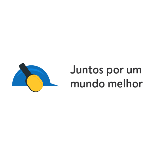 Juntos por um mundo melhor logo