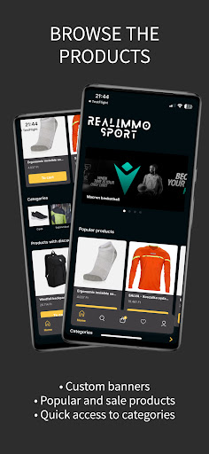 Android application RealImmo Sport screenshort
