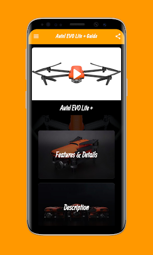 Android application Autel EVO Lite + Guide screenshort