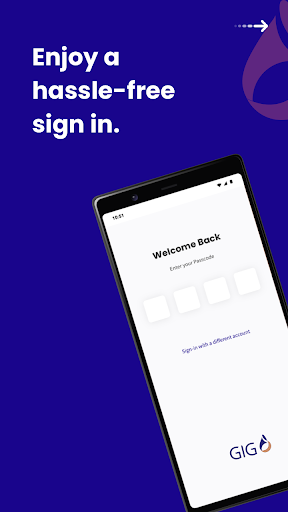 Android application MyGIG GULF screenshort