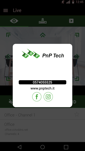 Android application PnP Tech EasyView screenshort