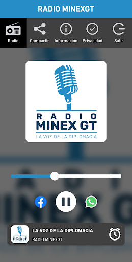 Android application RADIO MINEXGT screenshort