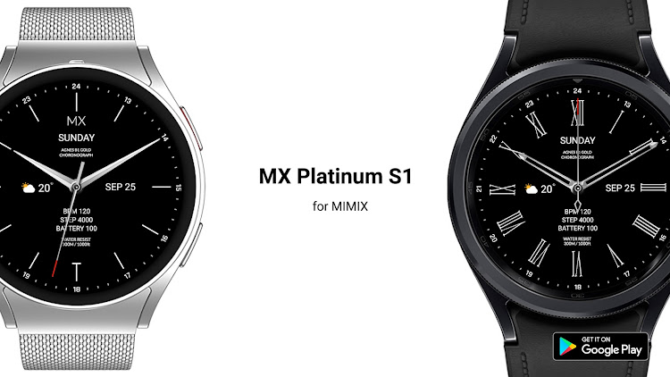 MIMIX MX Platinum S1 Watchface - New - (Android)