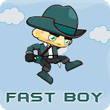Fast boy 2D icon