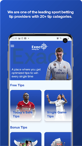 Android application Exact VIP Betting Tip App screenshort