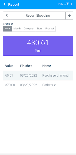 Shopping list Screenshot