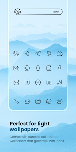 Caelus Black linear icon pack v4.1.5 APK Patched
