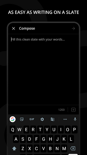 CleanSlate — Writing App Screen 2